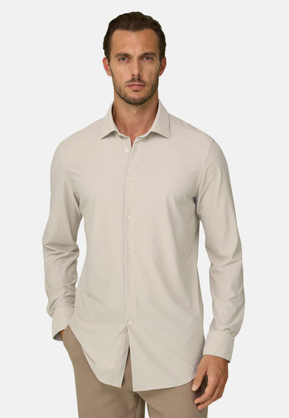 Рубашка приталенного кроя (slim fit) из эластичного нейлона B Tech
