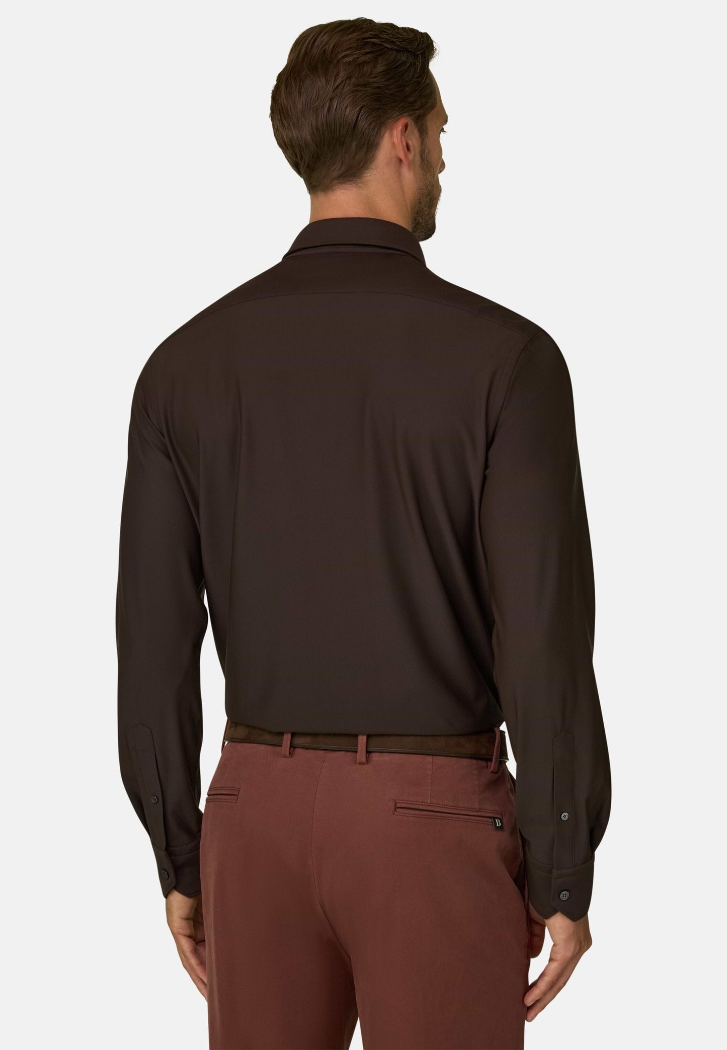 Рубашка приталенного кроя (slim fit) из эластичного нейлона B Tech