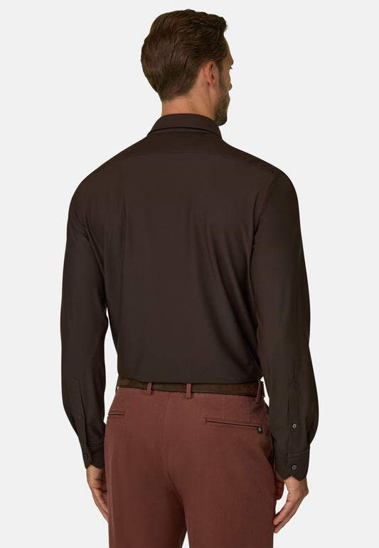 Рубашка приталенного кроя (slim fit) из эластичного нейлона B Tech