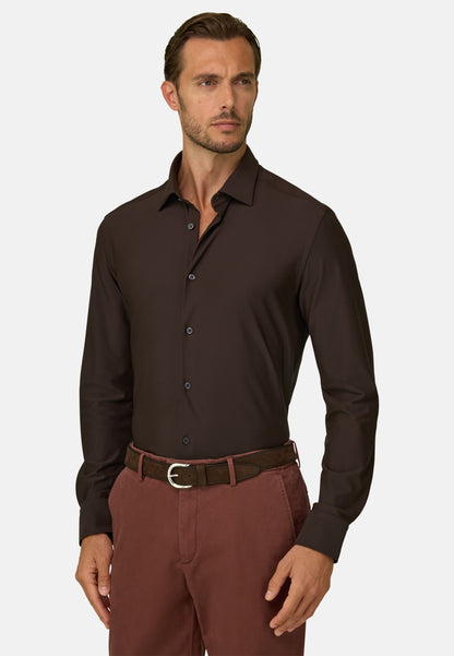 Рубашка приталенного кроя (slim fit) из эластичного нейлона B Tech