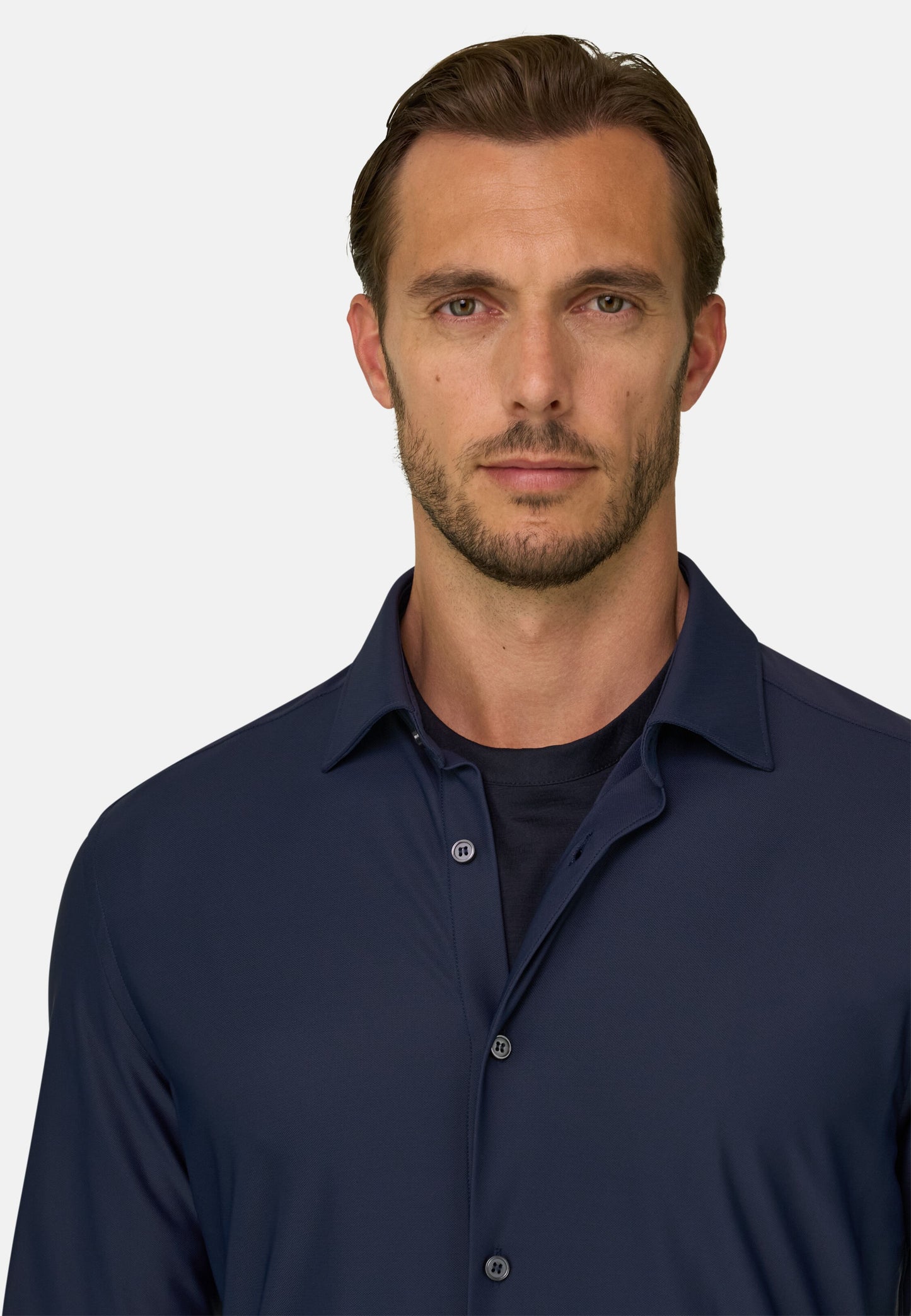 Рубашка приталенного кроя (slim fit) из эластичного нейлона B Tech