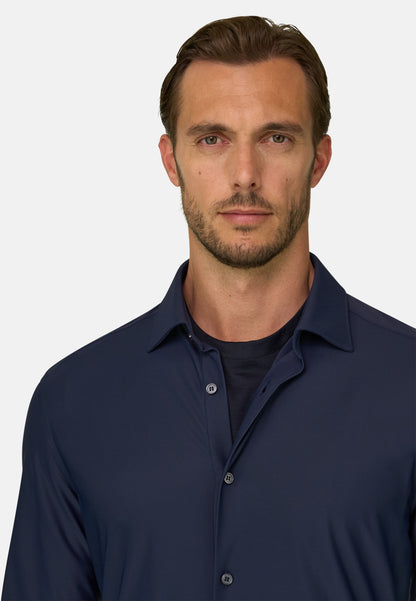 Рубашка приталенного кроя (slim fit) из эластичного нейлона B Tech