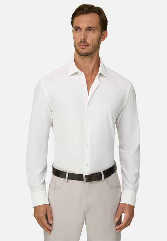 Рубашка приталенного кроя (slim fit) из эластичного нейлона B Tech