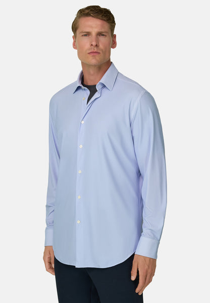 Рубашка приталенного кроя из эластичного нейлона в елочку, класс B Tech