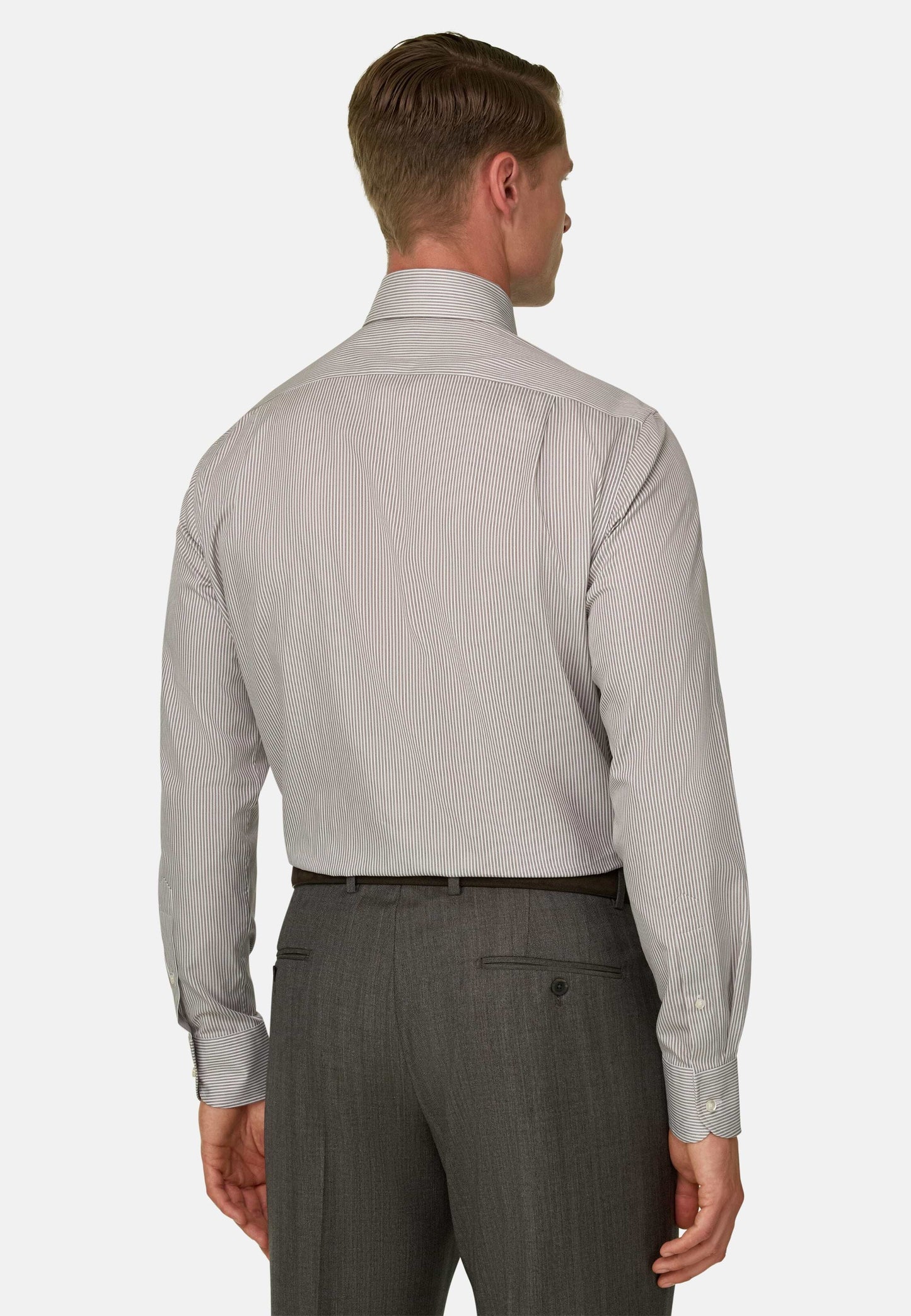 Рубашка из полосатого хлопка, стандартный крой